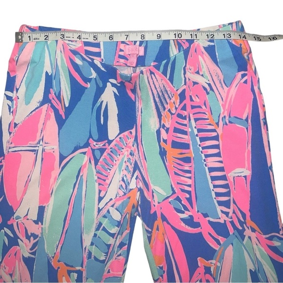 Lilly Pulitzer Georgia May Pull-On Wide-Leg Pant Out to Sea Sailboat Print Small - Picture 8 of 11